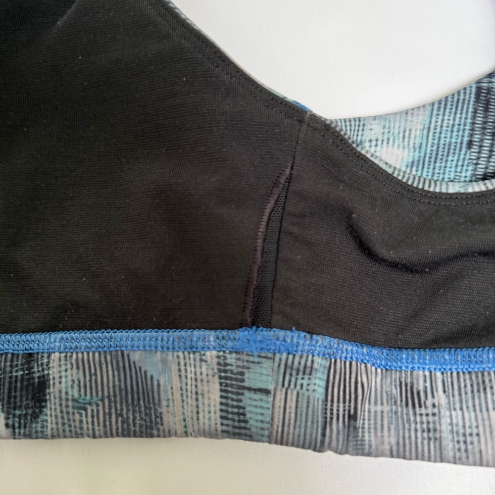 Lululemon Time To Sweat Bra Sun Dazed Multi Blue 4 Yoga Sports  Bra - Picture 8 of 9